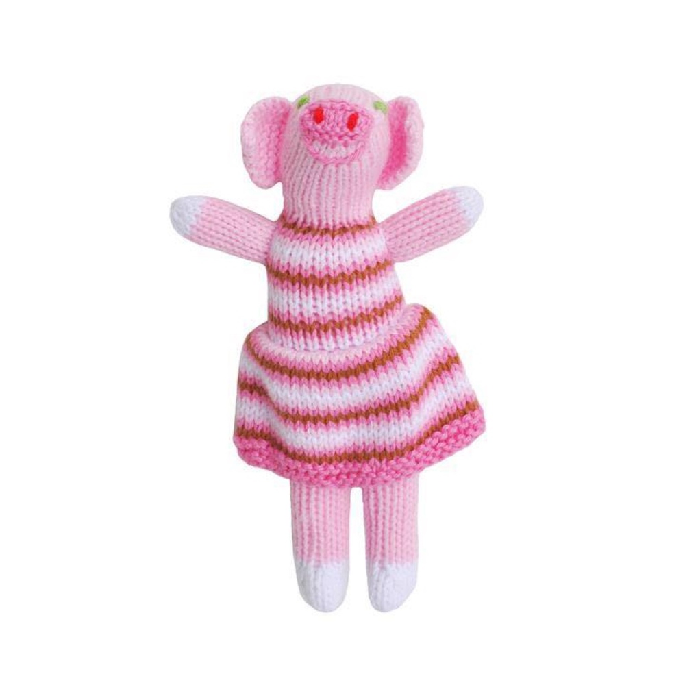 “Original Pig - Girl” BlaBla handmade baby rattle